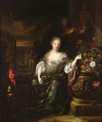 Woman Sitting in a Park by Jan Baptist Weenix